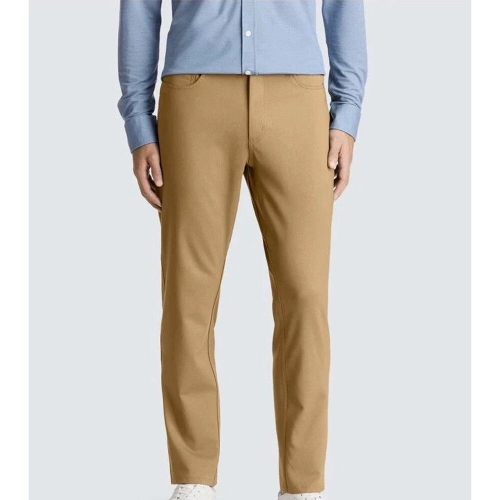 Unbound Merino Wool Travel Pants Men’s in Sandstone Khaki Size 40x23 MSRP $229